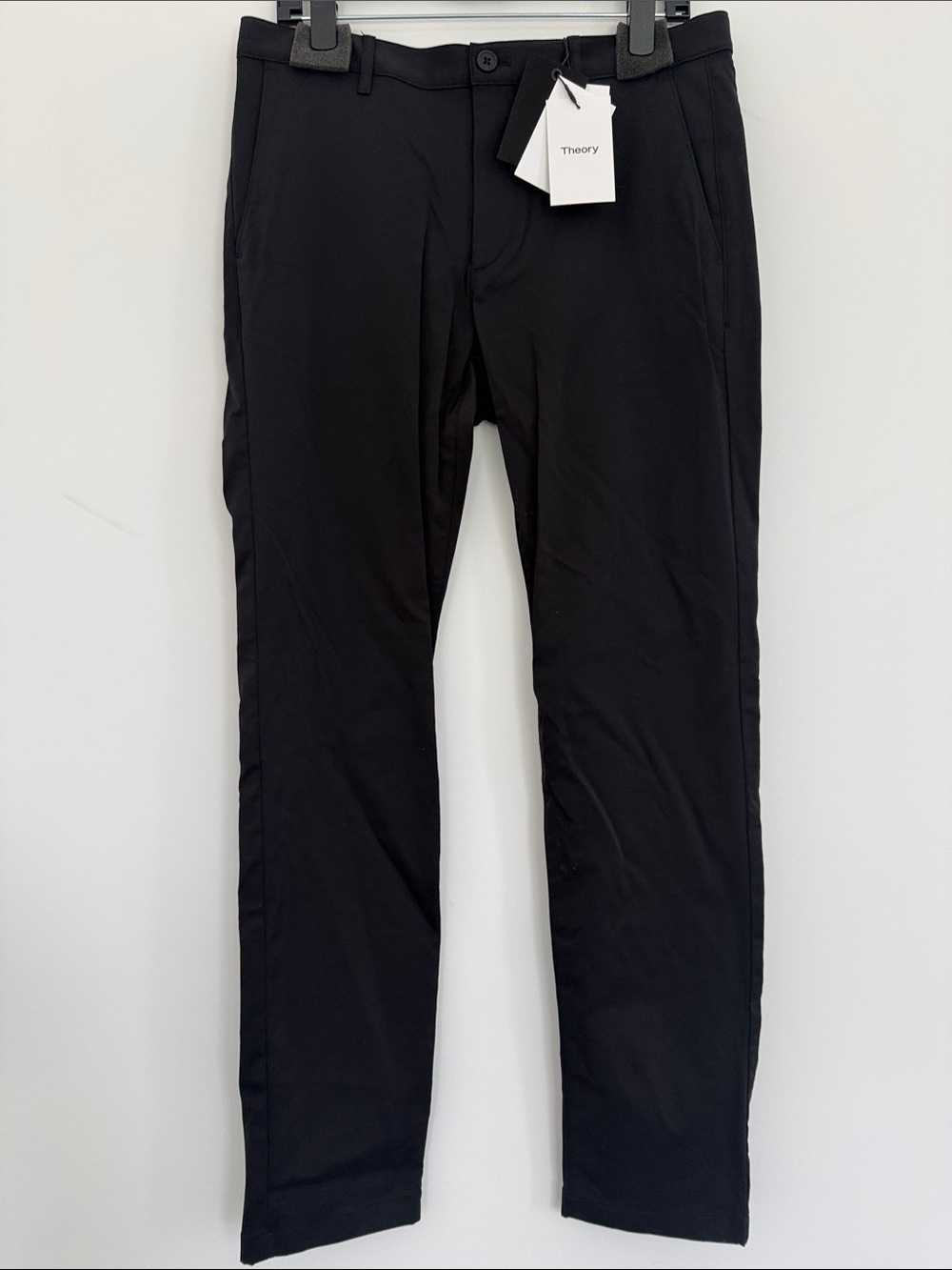 Theory Men's Slim Black Dress Trousers